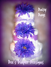 3 tier Daisy Days diaper cake $30
