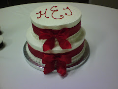 Bridal shower cake w/ monogram