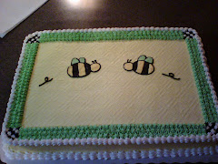 Honey Bees baby shower cake