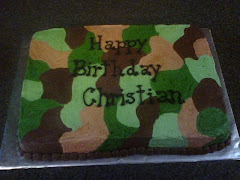 Christian's Camo Cake