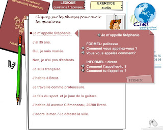 قدم نفسك بالفرنسية Bienvenue