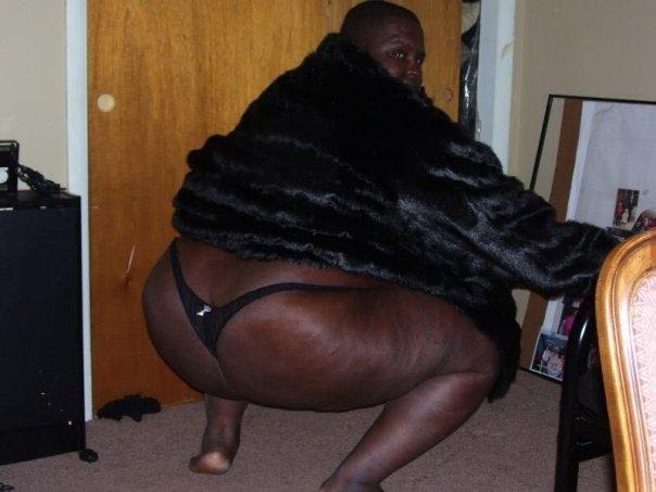 Fat black guy