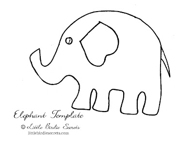 Baby Elephant Template