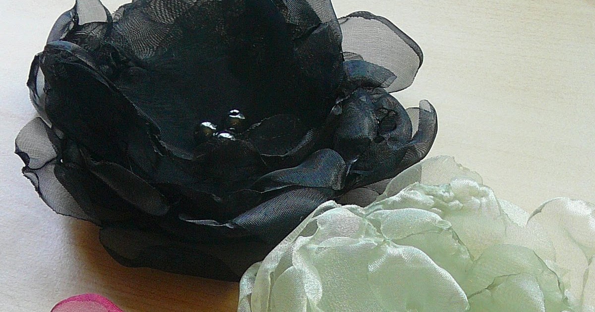 how to make pretty organza flowers Little Birdie Secrets