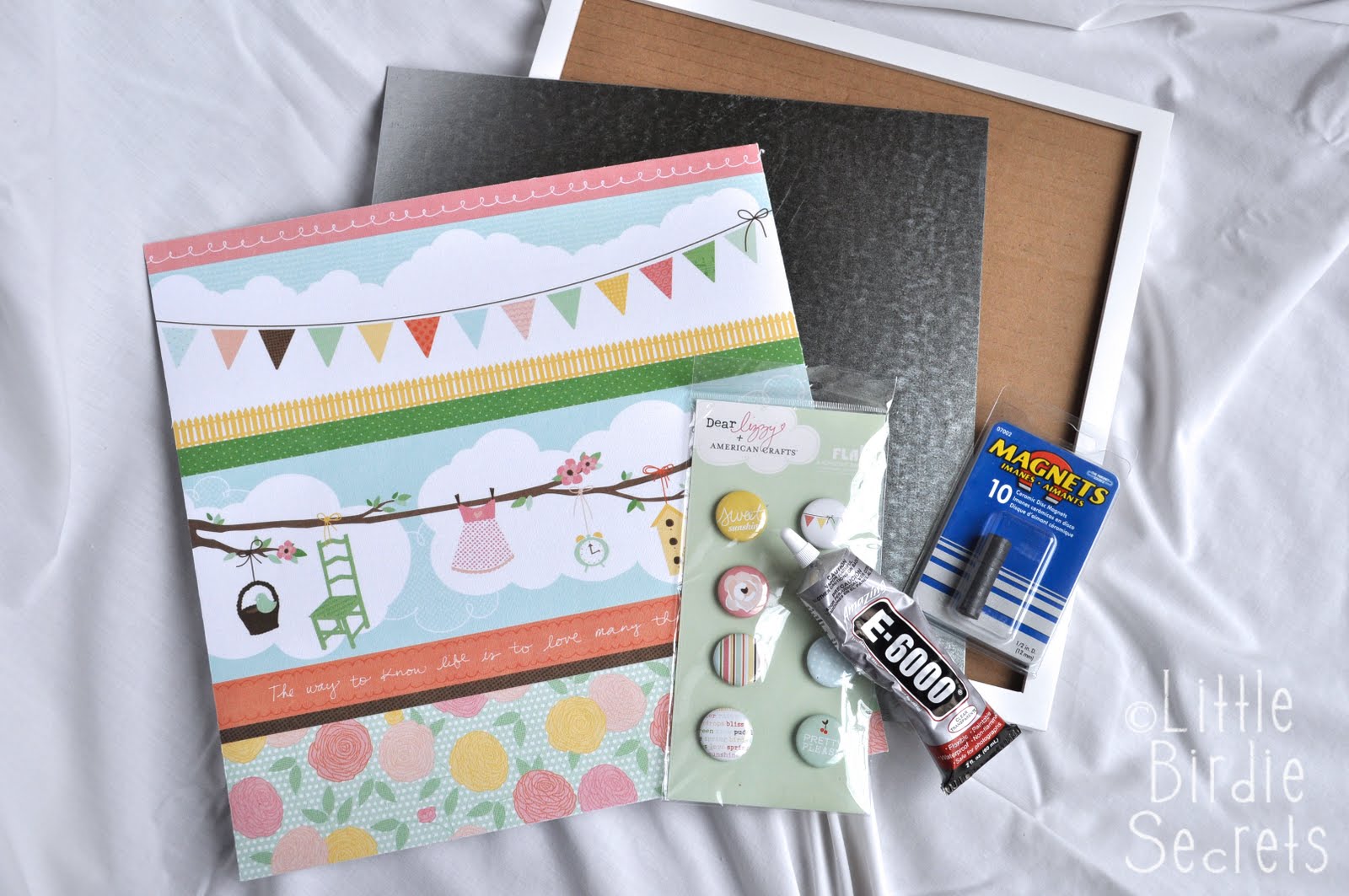 easy scrapbook page tutorial Little Birdie Secrets