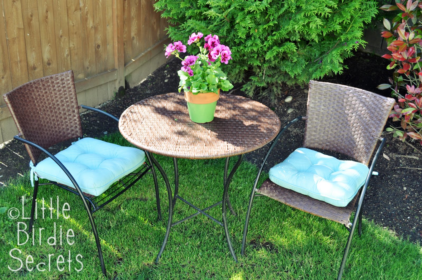 patio furniture makeover Little Birdie Secrets