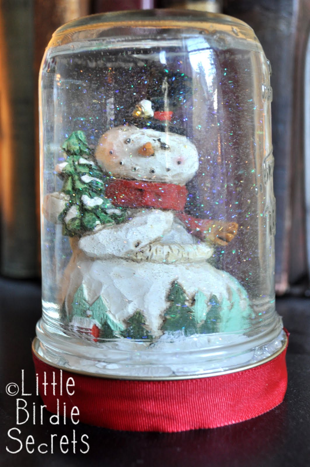 how to make snow globe little birdie secrets