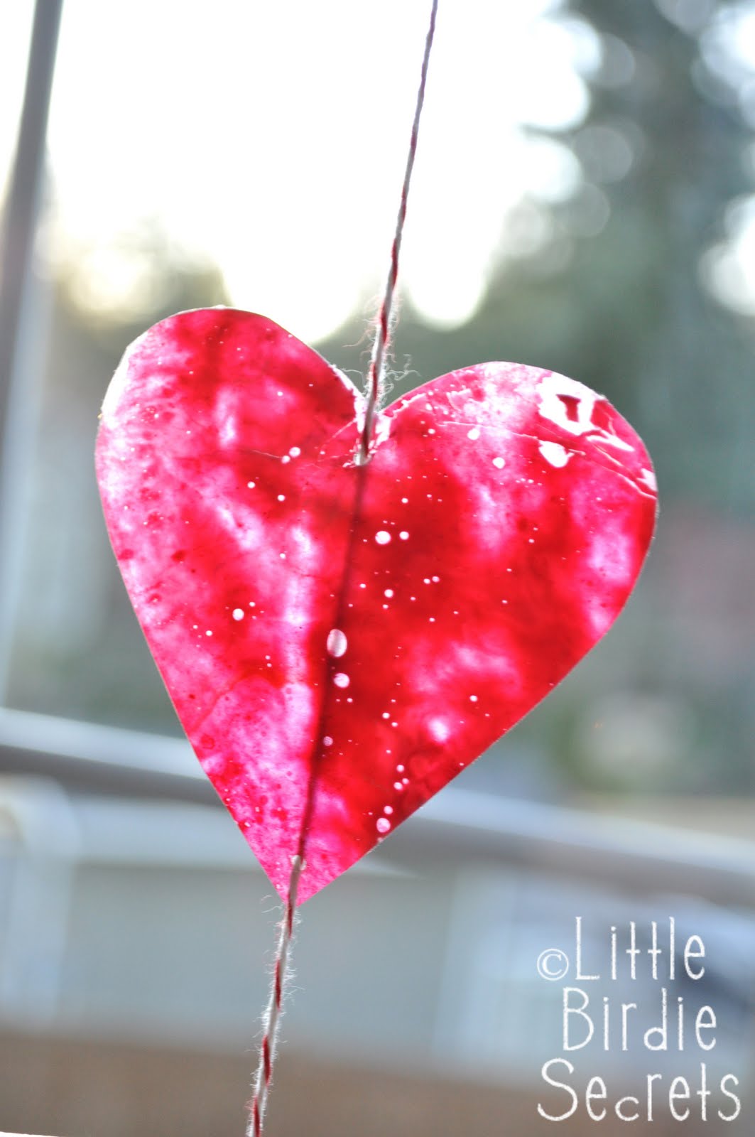 make crayon stained glass hearts with your kids {how to} Little