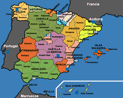  Mapa de España 