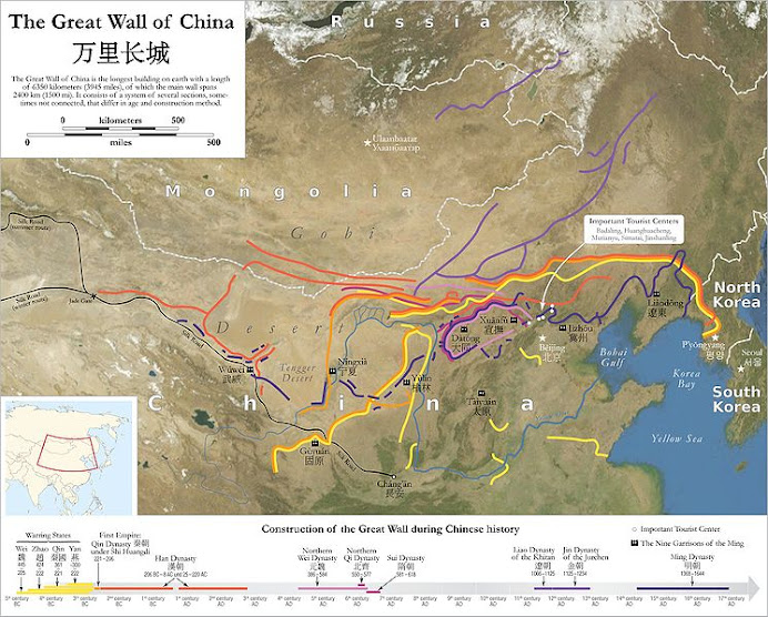 Mapa de la Muralla China