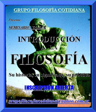 Seminario - Taller INTRODUCCIÓN A LA FILOSOFÍA