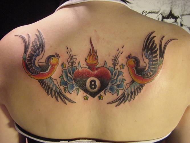 Lower Back Tattoos Birds