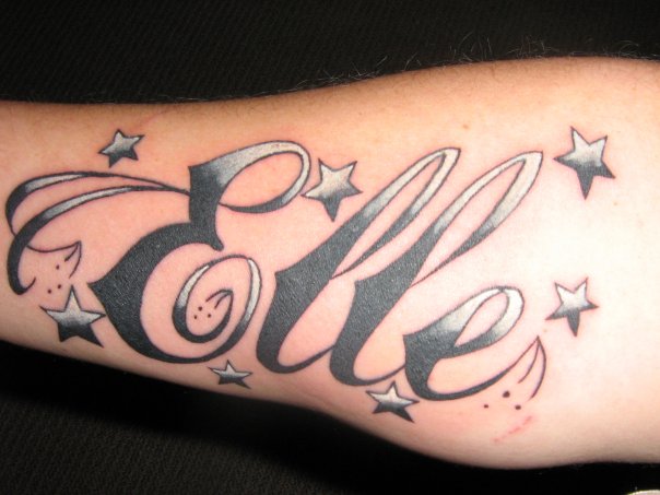 Tattoos of Names on Forearm Design For Man
