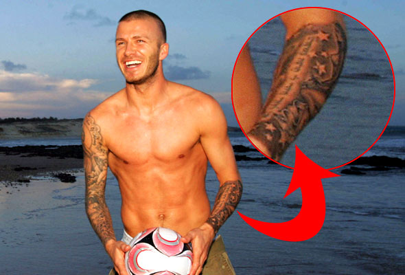 David Beckham Tattoo Cost Picture David Beckham tattoos and pictures.