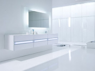white bathroom interior design