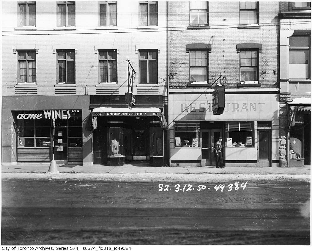 lost toronto Yonge Street/Then and Now
