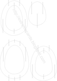 sliceform egg template