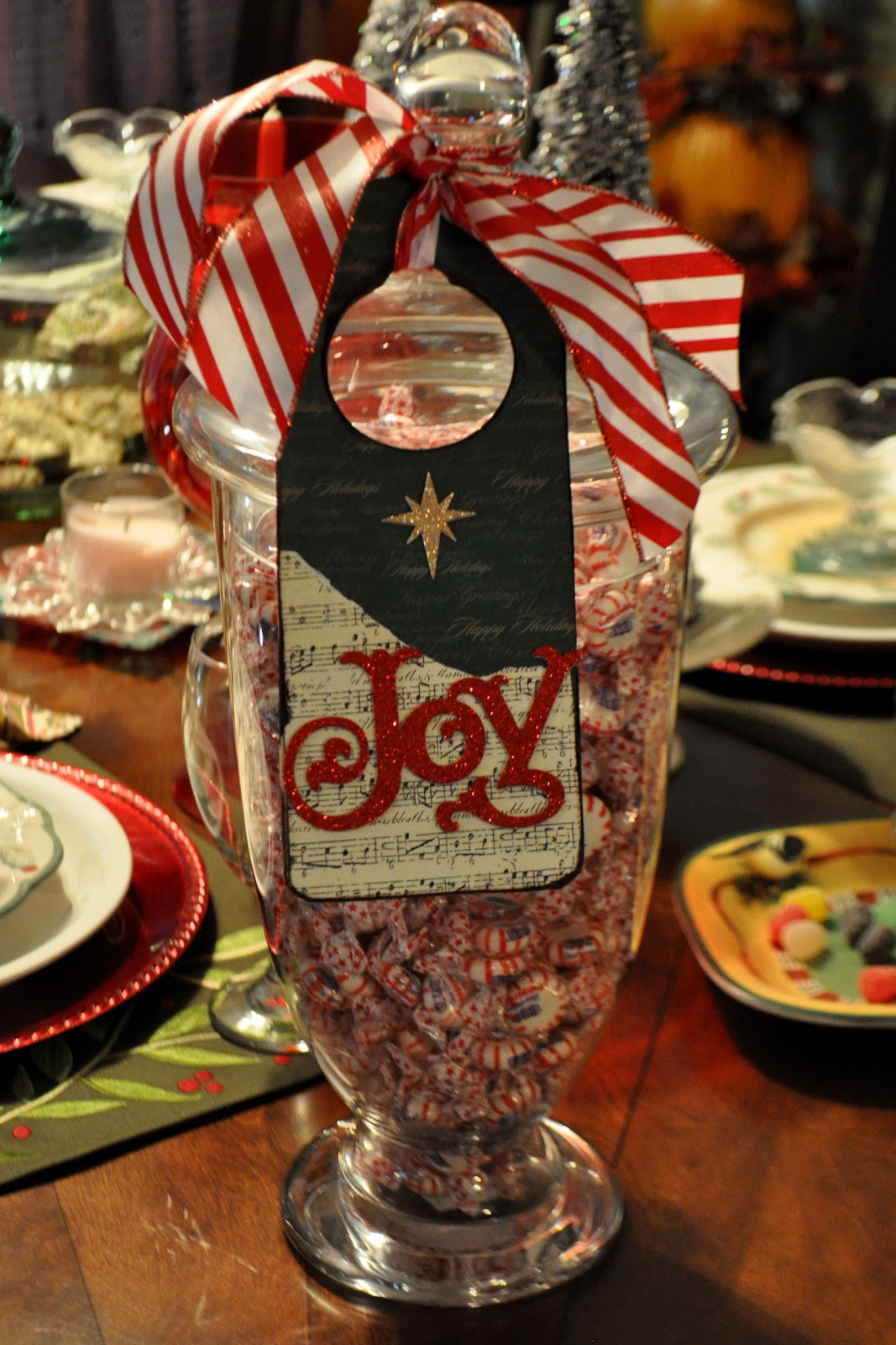 The Autocrat Apothecary Jar Filled with Mints!