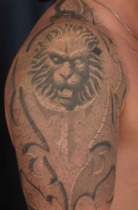 3D Lion Tattoo