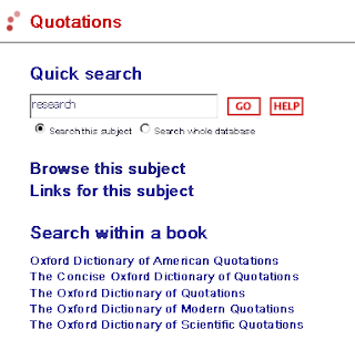 To find quotations, you can