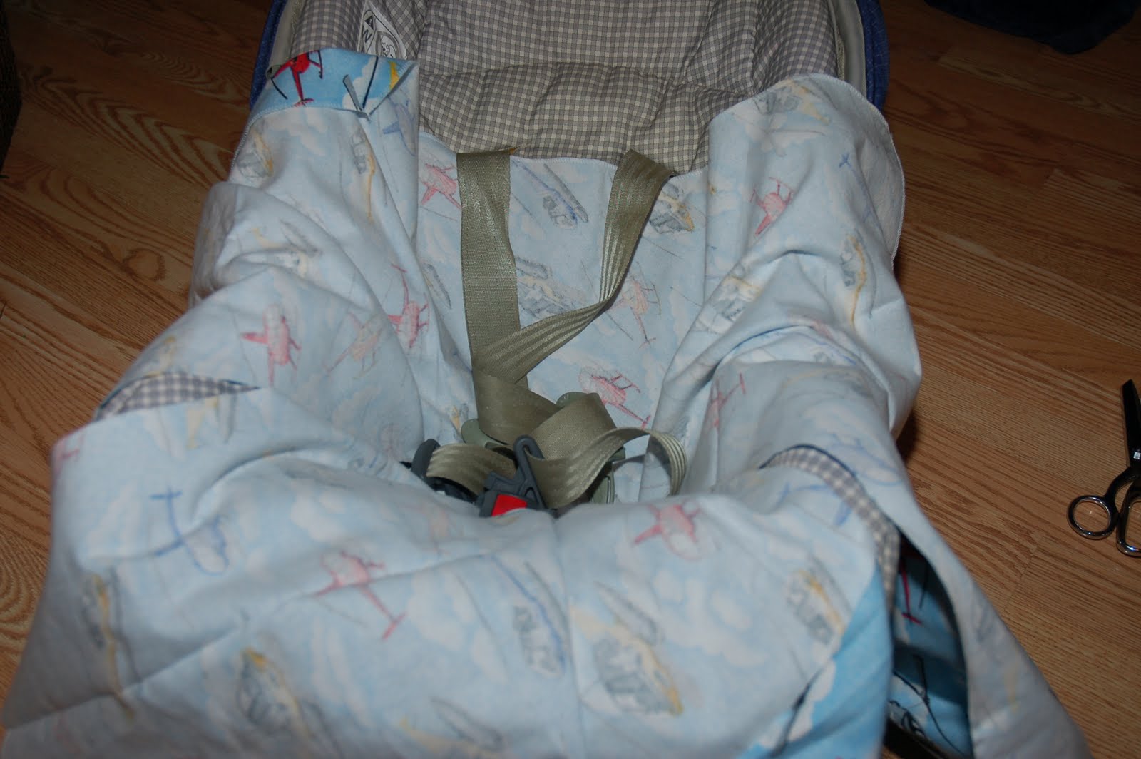 Urban Pioneer Woman Car Seat Swaddle Blanket Tutorial