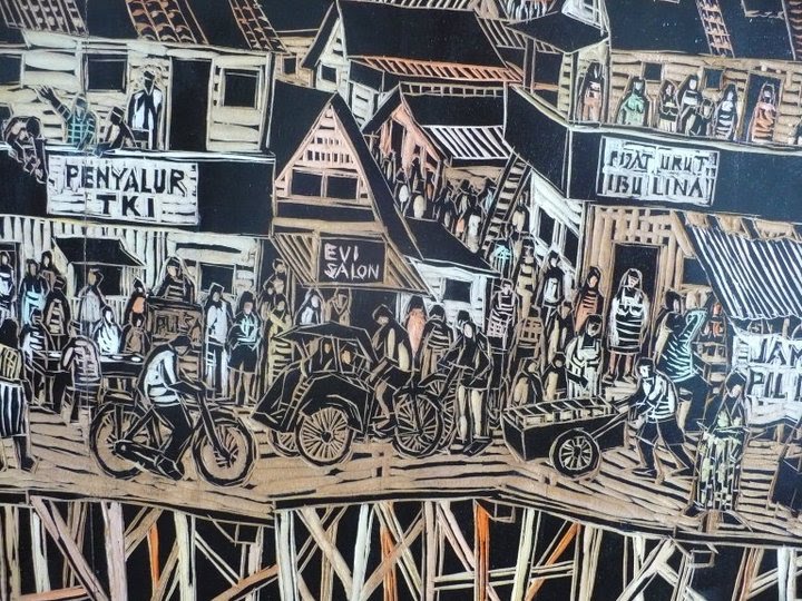 detail dari "panggung di atas ciliwung"