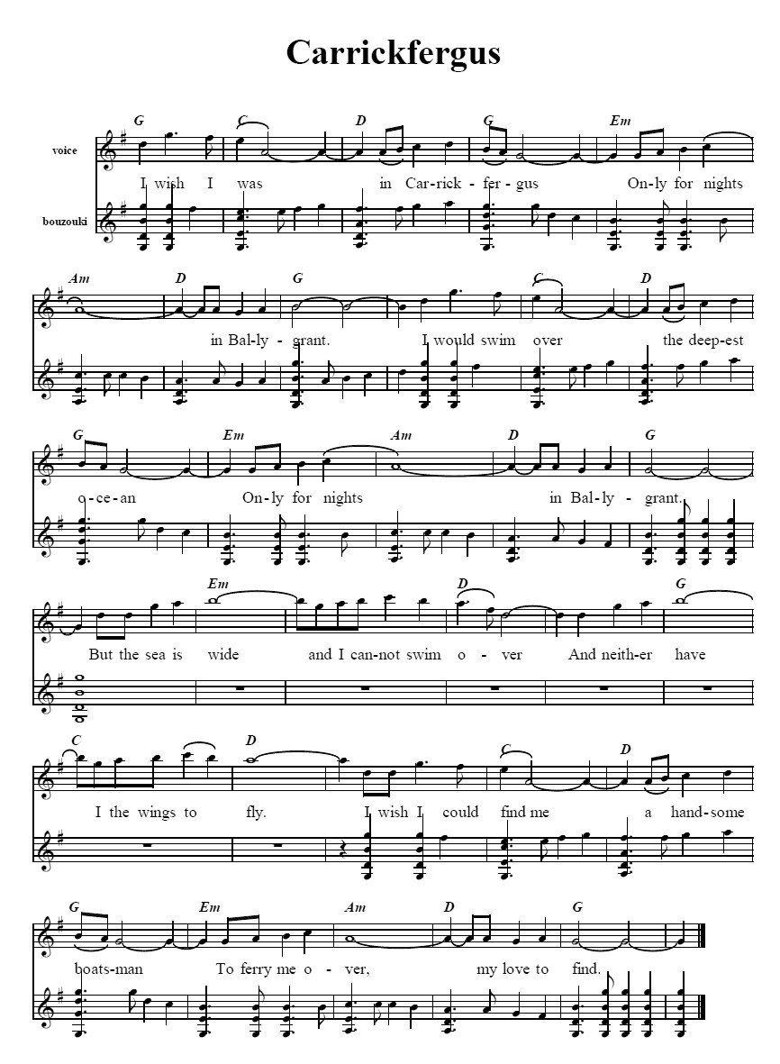 Bouzouki GDAE Carrickfergus