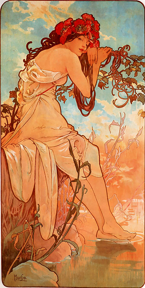 Alphonse Mucha Angel