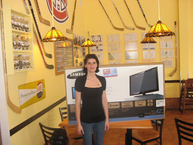 La gagnante du Samsung 42" plasma TV