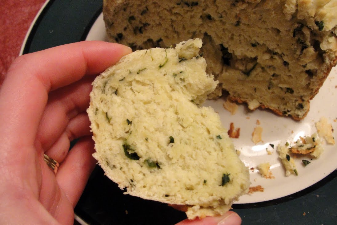 The Pursuit of Happiness Super Easy Spinach & Cheese Bread