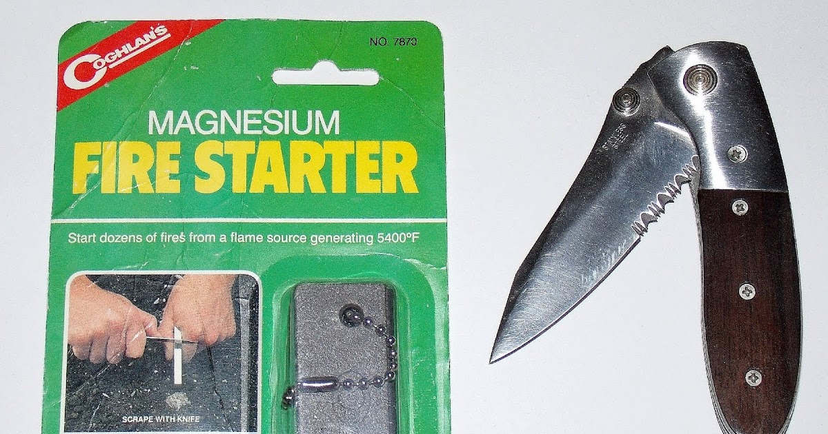 Sword Of Survival Fire Starting With Magnesium Stick