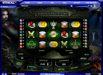 Sirens Treasure at Coral Casino