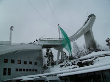 Oslo’s 350 foot ski jump next to its ski museum