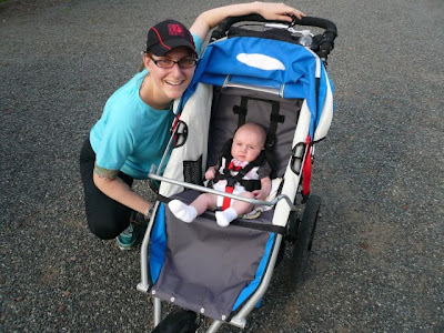 5 month old in stroller