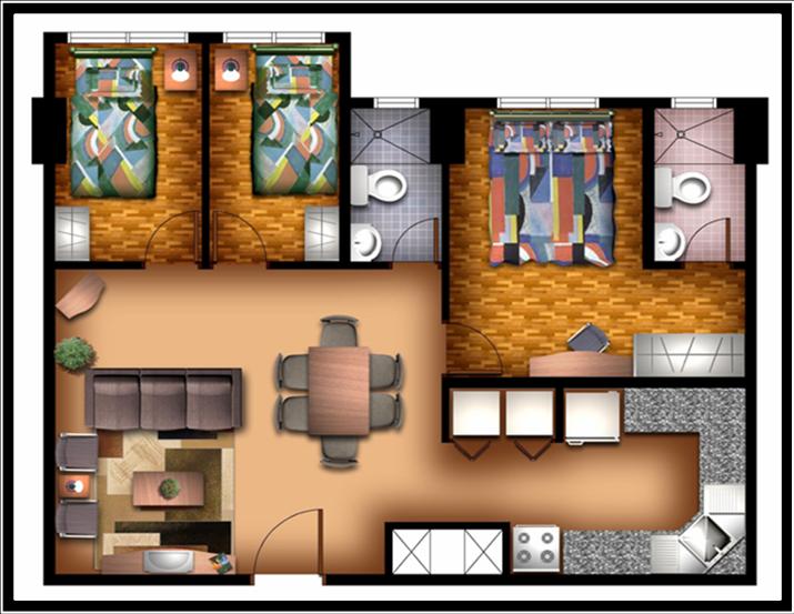77 SQM - 3 BEDROOM UNIT