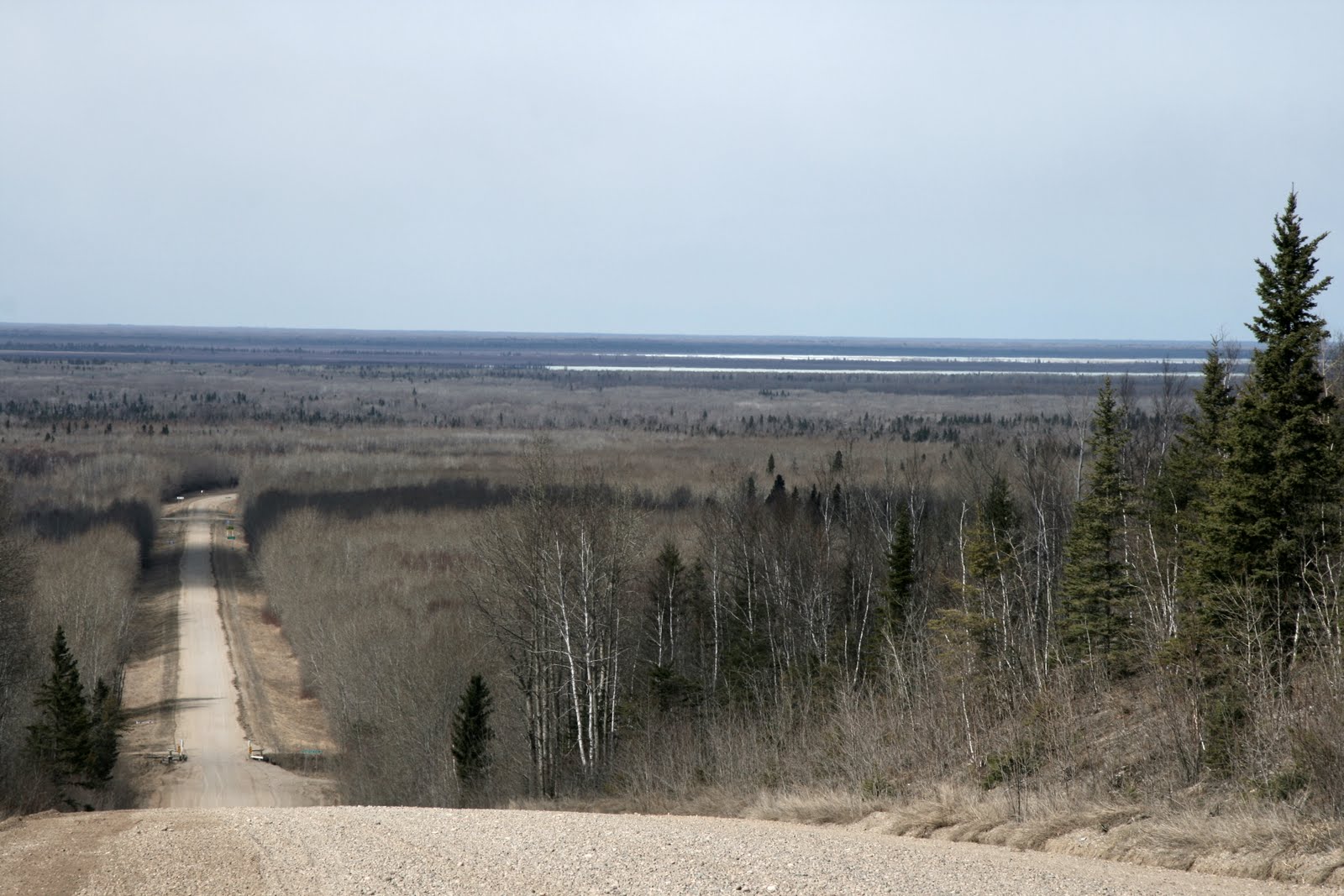 Juggling Photos Bainbridge Hill. The road from Nipawin to the The Pas