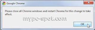 Update Google Chrome selesai