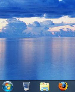 Recycle Bin di Taskbar Windows 7
