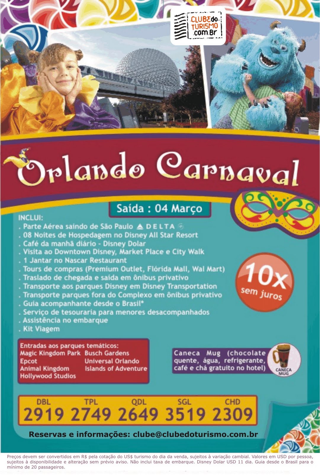 Clube do Turismo Carnaval em Orlando