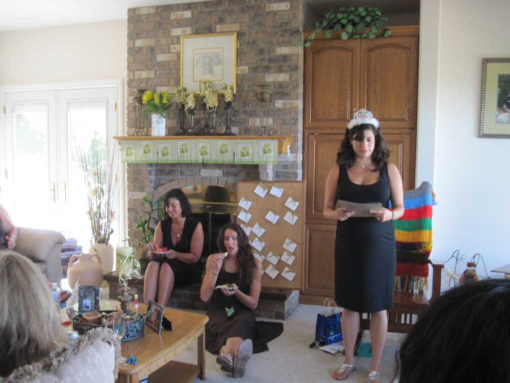 The Pregnant Pause Tiara At A Baby Shower You Betcha This Is Me Being All Teacher Y I Made A Baby Shower Quiz It Was Like 20 Questions Bit Of An Overkill Know But Proud And