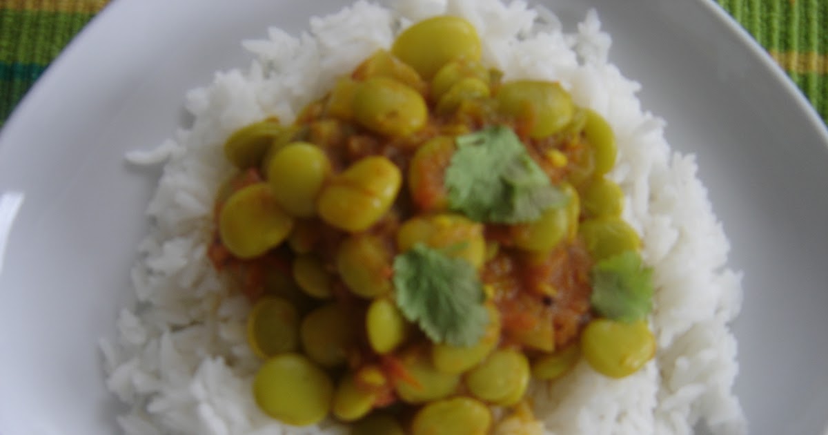 Holy pepper and tea Baby Lima beans Curry