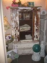 Glass front Shabby blanket cupboard