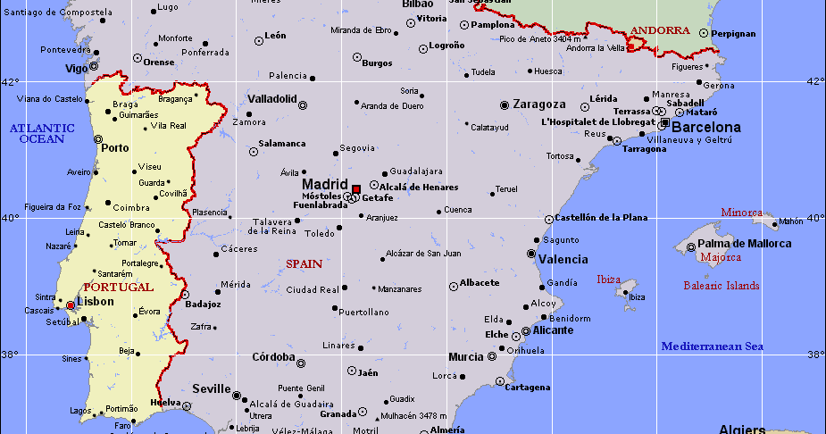 Download España Y Portugal Mapa Politico Pictures