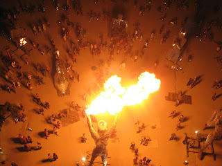 burning worshipping ladies.