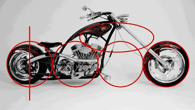 Como desenhar uma moto chopper  Tutorial de desenho passo a passo