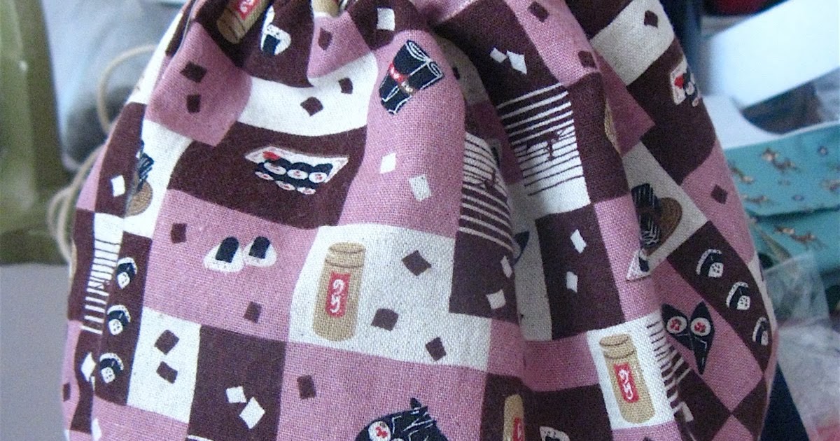 blissful Tutorial Drawstring bags with french seams