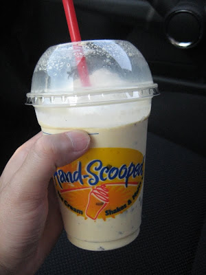 Carl's Jr's Banana Chocolate Chip Ice Cream Shake