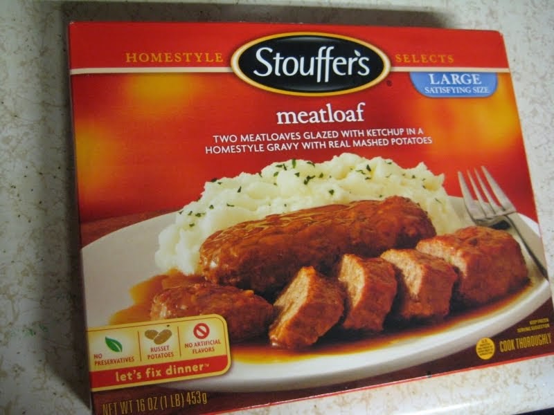 Frozen Friday Stouffer's Meatloaf Dinner Brand Eating