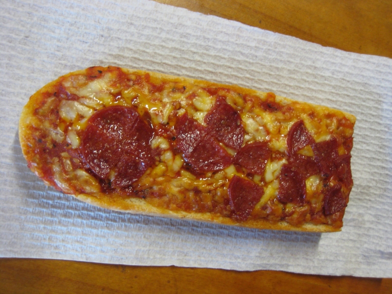 Frozen Friday Stouffer's French Bread Pizza Pepperoni Brand Eating