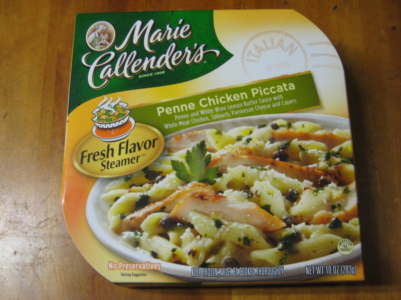 Frozen Friday Marie Callender's Penne Chicken Piccata Brand Eating